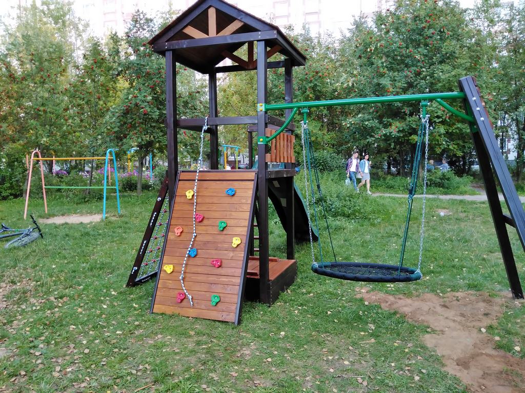Детская площадка SMALL STRONG 7 с металлической качельной балкой