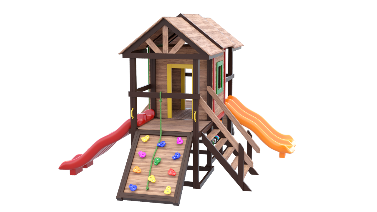 Детская площадка Kids' holiday c домиком (( Праздник малышей, для 1 - 5 лет, с домиком)