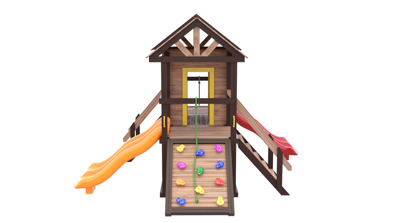 Детская площадка Kids' holiday c домиком (( Праздник малышей, для 1 - 5 лет, с домиком)