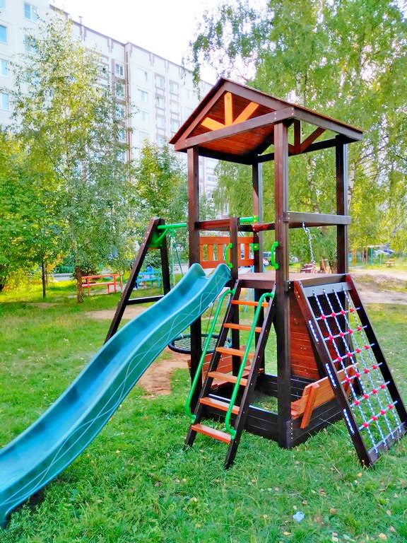 Детская площадка SMALL STRONG 7 с металлической качельной балкой