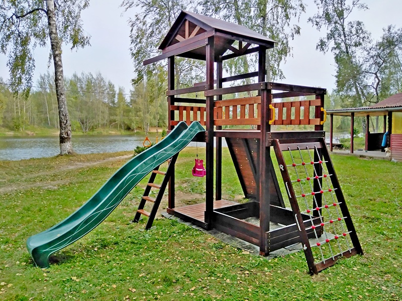 Детская площадка MIDDLE 1 с встроенной песочницей
