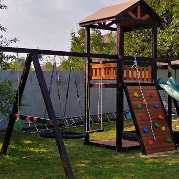 Площадка с качелями "гнездо"