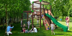 Детская площадка SPORTS GROUND- SLIDE (Спортивная площадка с горкой)