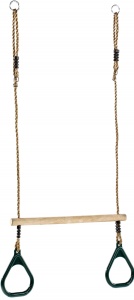 Детская площадка Трапеция с гимнастическими кольцами